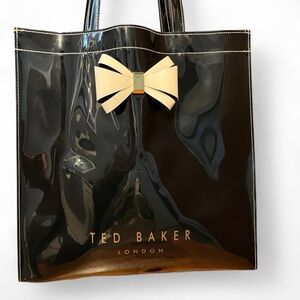 TED BAKER London Cream Elegant Bow Tote Shopper Bag